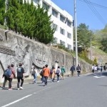 出発直後の縦長行列