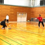 餌をまいて「ホイ！」