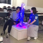 バブルチューブの講習中