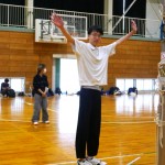 身長196㎝、中学卓球県代表
