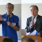副学長（右）と学部長の挨拶