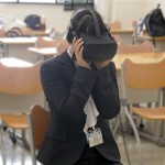 VRの世界に没入中