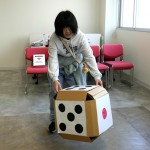 すごろくのサイコロ転がし