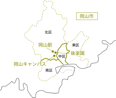 岡山市地図