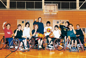 写真：車椅子バスケットボール部